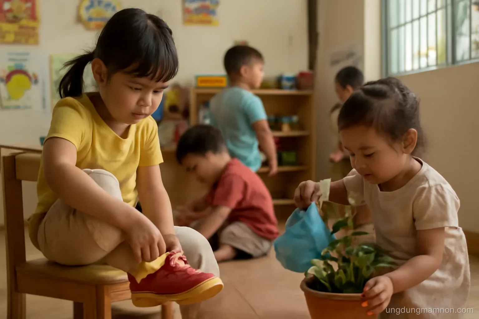 Điều chỉnh giáo án theo hứng thú phát sinh của trẻ