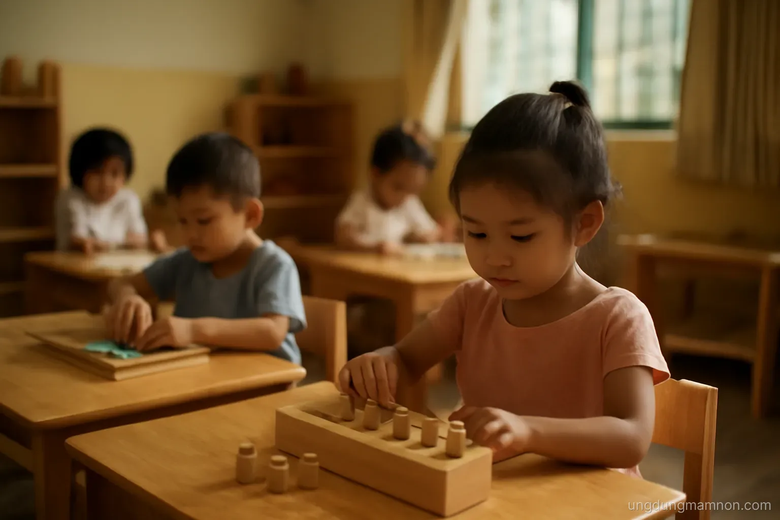 Giáo cụ Montessori tự làm cho lớp mẫu giáo